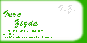 imre zizda business card